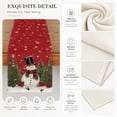 thumbnail image 6 of Smile Snowman Christmas Table Runner 13 x 72 Inch, Red, Seasonal Winter Xmas Holiday Kitchen Dining Table Decoration for Indoor Outdoor Home Party Decor, 6 of 6