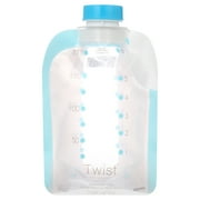 Kiinde Twist Pouch Direct-Pump Direct-Feed Twist Cap Breast Milk Storage Bags for Pumping, Freezing, Heating and Feeding - 6 Ounce (Pack of 80)