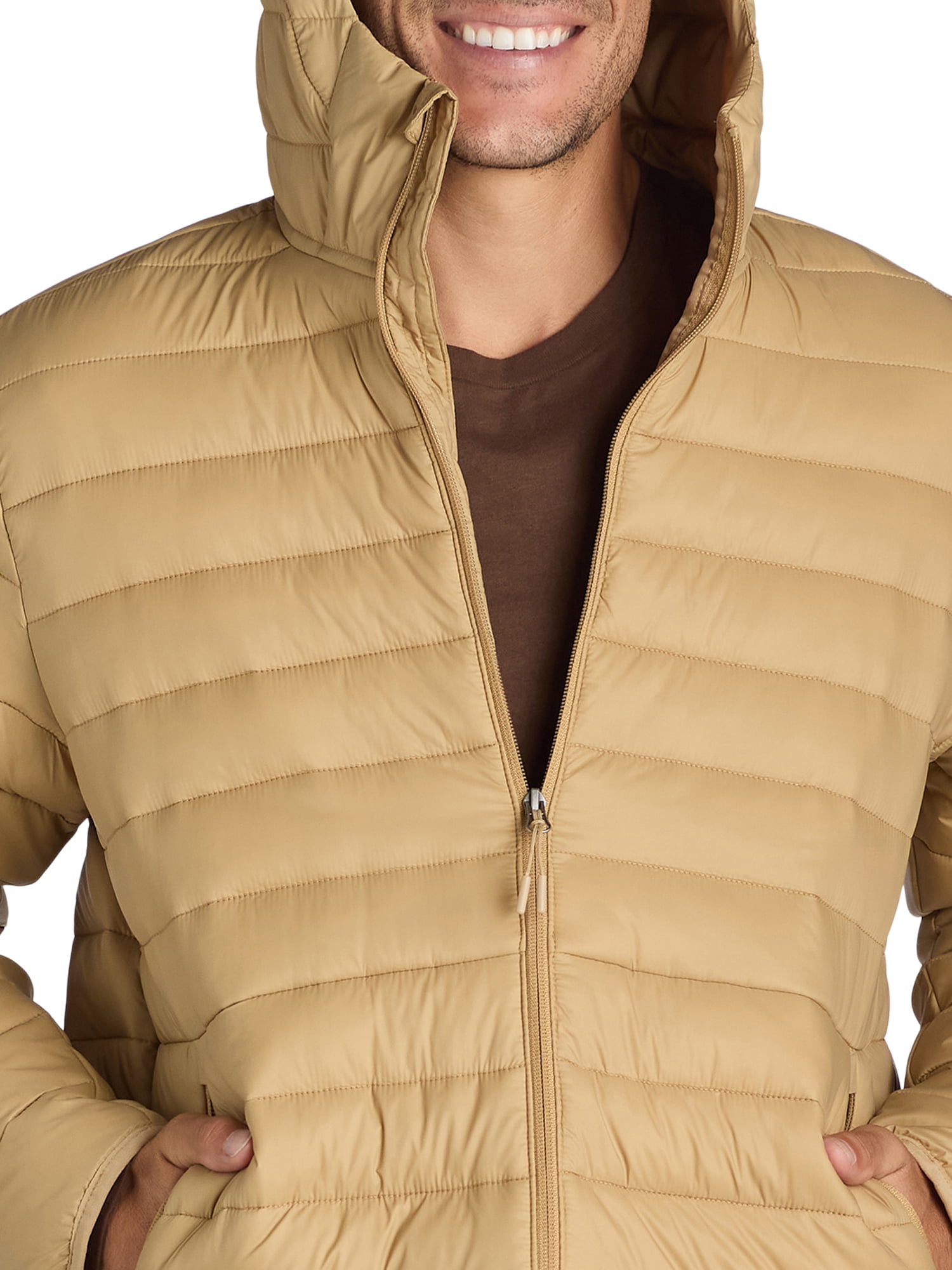 Ozark Trail Men's & Big Men’s Hooded Puffer Jacket, Sizes S-3XL