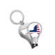 thumbnail image 1 of Nueva York, Estados Unidos mapa estrellas rayas bandera forma Toenail Clipper Cutter, 1 of 3