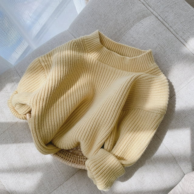 Kmbangi Chandail pour Enfants + Chandail Uni pour Bébé à Rayures, Bar à Manches Longues