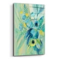 thumbnail image 2 of Epic Art 'Elegant Blue Floral II' by Silvia Vassileva, Acrylic Glass Wall Art, 16"x24", 2 of 10