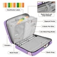 thumbnail image 4 of Haosy Accordion File Organizer Zipper Binder 500 Sheet 6-Tab Expanding File Folder Multi-Pocket 1.2 Inch 3 Ring Adorable Demon and Ice Cream, 4 of 7