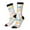 3 Black, variant on Zebra Colourful Crew Socks for Men & Women, Breathable Casual Athletic Ankle Socks
