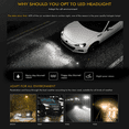 thumbnail image 6 of For 2009-2015 Yamaha YW125 Zuma 125 H4 LED Headlight Bulb Kit 6500K White Hi/Lo, 6 of 10