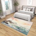 thumbnail image 4 of 3x4 Rug, Lighthouse Door Mat Washable Non Slip Soft for Entryway, Nautical Coastal Rug, Sea Ocean Marine Carpet, Lighthouse Home Decor & Gifts, 4 of 7