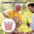 thumbnail image 4 of TNOBHG Water Cup Stainless Steel Drinking Cup Heat-resistant Rustproof Food Grade Dishwasher Safe Outdoor Camping Beer Tea Cup Coffee Mug Camping Water Cup, 4 of 8
