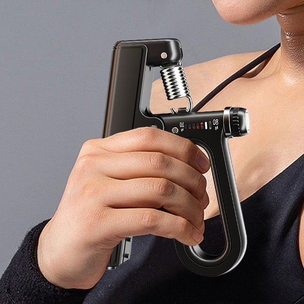 Fortalecedor de agarre manual perfecl ejercitador de fuerza Negro