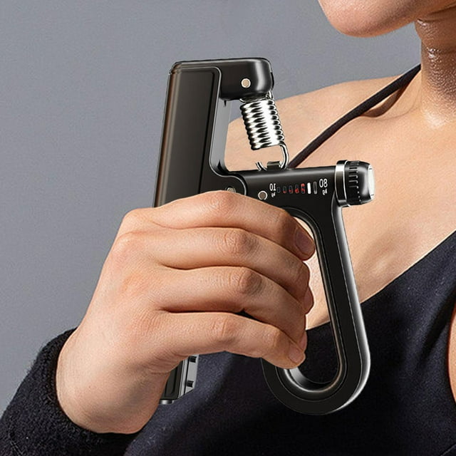 Entrenador de agarre manual con Hombres Mujeres Cómodo ejercitador de antebrazo de agarre Negro Cola Fortalecedor de agarre