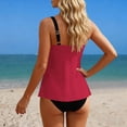 thumbnail image 5 of Wowcloth Tankini for Women with Built-in Bra and Pockets, Modest Two-Piece Swimwear for Beach and Swimming, 5 of 7