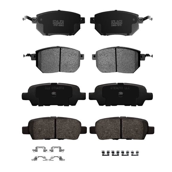 Set of 8 Front-Rear Ceramic Brake Pad Kit For 2004-2008 Nissan Maxima