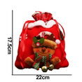 thumbnail image 2 of Christmas Candy Bag Wrapping Bag，Apple Bag Candy Storage Pouch Desktop Decoration, 2 of 5
