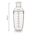 thumbnail image 2 of Cocktail Shaker FEOOWV, batidora de mano de plástico, 700 ml, con báscula, 2 of 8