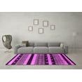 thumbnail image 3 of Ahgly Company Indoor Rectangle Solid Pink Modern Area Rugs, 7' x 9', 3 of 4