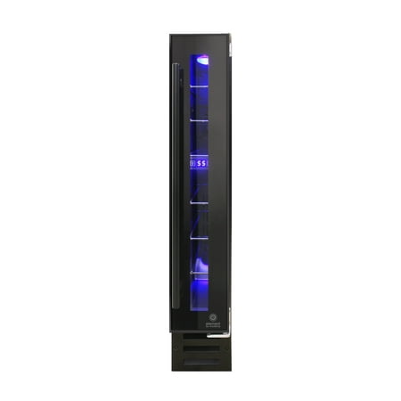 Vinotemp - 7-Bottle Built-In Wine Cooler - Black