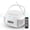 White, variant on RYSZDARL Boombox Cassette CD Player Combo with Bluetooth AM/FM Radio Tape Recording AUX/USB Drive AC/DC Powered Headphone Jack LCD Display 3W Stereo Sound with Remote Control for Home and Outdoor