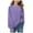 Purple, variant on Towmus Girls Pullover Sweatshirt Fall Oversized Crewneck Casual Long Sleeve Solid Color Sweatshirts Basic Pullover Tops 14 Years
