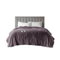 thumbnail image 3 of Serta 77" Polyester Fabric Microlight Heated Electric Blanket in Purple, 3 of 8