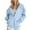 Light Blue, variant on Womens Zip Up Hoodies Long Sleeve Oversized Sweatshirts Fleece Y2K Jacket Pockets 2025 Fall Outfits Fashion Clothes