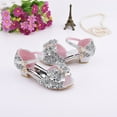 thumbnail image 1 of DPTALR Chaussures de Princesse Bling à Nœud Papillon Perlé pour Filles Tout-Petits, 1 of 9