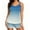 Blue #066, variant on Tummy Control Tankini Swimsuits for Women, Lightweight Gradient Two Piece Bathing Suits, Swim Top with Boyshorts, M