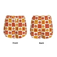 thumbnail image 5 of Lsque Pumpkin Plaid Printed Women's Running Shorts with Liner Pockets,Elastic Quick Dry Workout Athletic Gym Yoga Shorts,Womens High Waist Shorts-Medium, 5 of 9