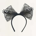 thumbnail image 3 of yunLXY Halloween Headband Under $5 Beaupretty Halloween Headbands Hair Hoop Bowknot Mesh Headpiece Costumes for Women Dress up Masquerade Supplies One Size, 3 of 3