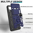thumbnail image 3 of Funda ATUMP para Samsung Galaxy Z Flip3 de grado militar, color azul, 3 of 9