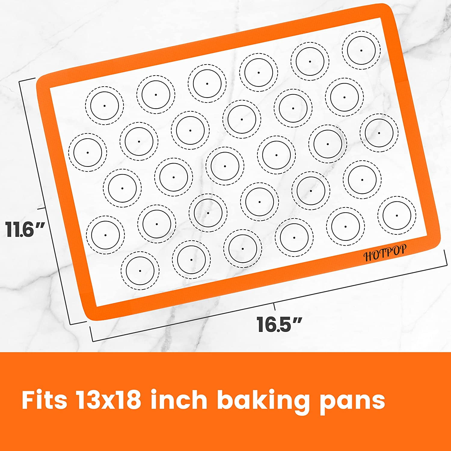 Gorilla Grip Non Stick Silicone Baking Mat Sheet, 2 Pack, Reusable Coo —  CHIMIYA