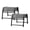 Black&White, variant on FUNDAZE Outdoor Ottoman 2-Pack, Patio Footrest Stools – Waterproof & Lightweight for Balcony, Backyard, Deck, Indoor Use, Beige