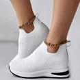 thumbnail image 5 of NOKIO Comfortable Ladies' Leisure Shoes Women'S Slip-On Athleisure Shoes Women Casual Shoes Breathable Flat Sole Inner Elevated Sports Shoes Comfortable Fit Single Shoes Large Women Fashion Shoes, 5 of 6