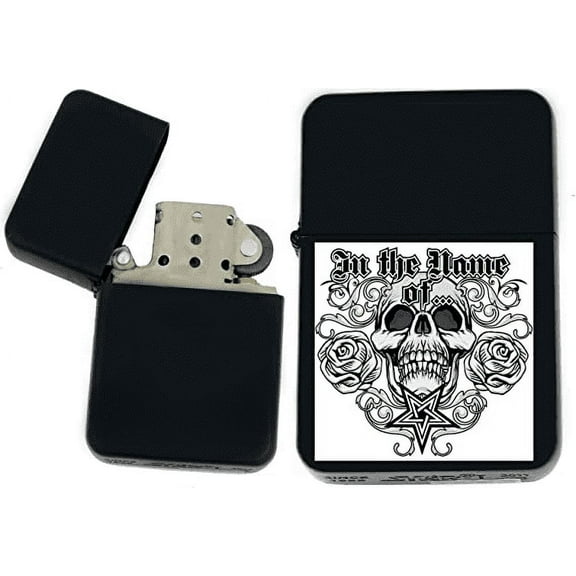 Bikers Moter Cycle Speed Racers Unique Collectible Gifts Infinity Black Matt Windproof Lighters! (MC-34)