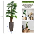 thumbnail image 4 of Vintage Home Artificial Faux Real Touch 7.17 Feet Tall Fan Palm Tree With Burlap kit And Fiberstone Planter, 4 of 4