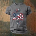 thumbnail image 2 of oqasdz T Shirts Men's National Flag Colors Graphic 250 Years Birthday Celebration Comfort Crewneck Tee 250th Anniversary USA Shirt, 2 of 3