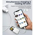thumbnail image 4 of SD Card Reader for iPhone iPad,Trail Game Camera Micro SD Card Reader Viewer,SLR Cameras SD Reader with Dual Slot,Photography Memory Card Adapter,Plug and Play, 4 of 7