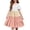 Khaki Color Block, variant on Girls Summer Dress Tween Casual Smocked Swing Flowy Ruffle Midi Dresses with Pockets