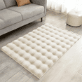 thumbnail image 3 of Buganda Area Rugs for Living Room, Soft Shaggy Rug for Bedroom , Non Slip Machine Washable Carpet, Off-white, 2'x3', 3 of 8