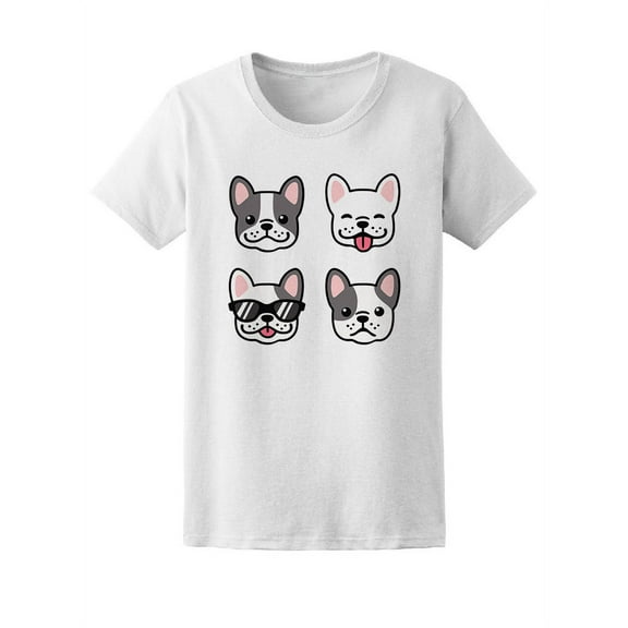 Cute Classy French Bulldog T-Shirt Women -Image by Shutterstock, Female XX-Large