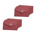 thumbnail image 3 of UPGRATOR 10Pcs Dark Red Retro Classic Wedding Invitation Envelopes with Elegant Design and Paper, 3 of 8