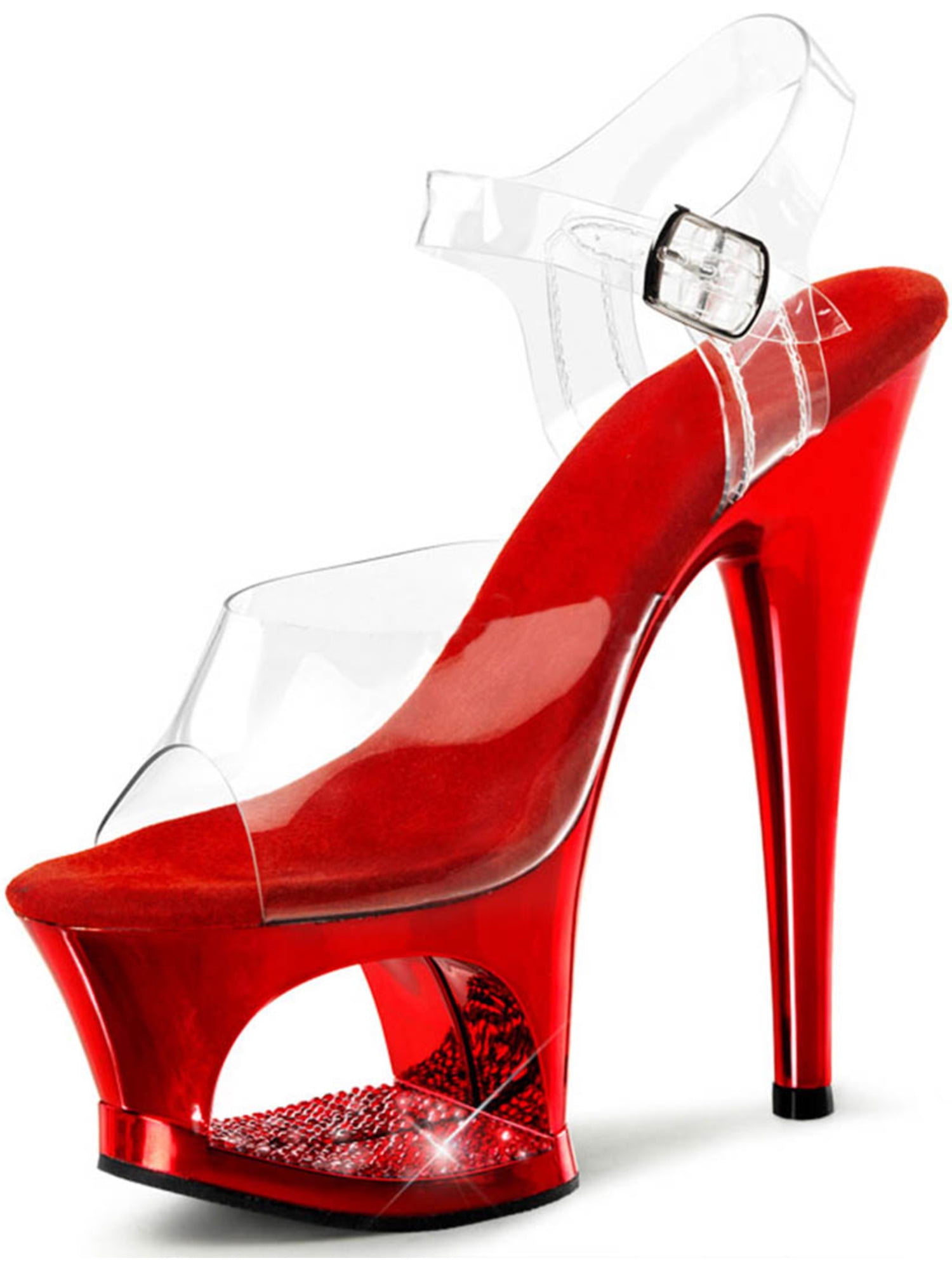 cherry red high heels