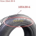 thumbnail image 2 of 10x4.00-6 10*4,00-6 neumático sin cámara de vacío para Harley Electric Citycoco Scooter Go Karts Atv Quad Bike motocicleta, 2 of 5