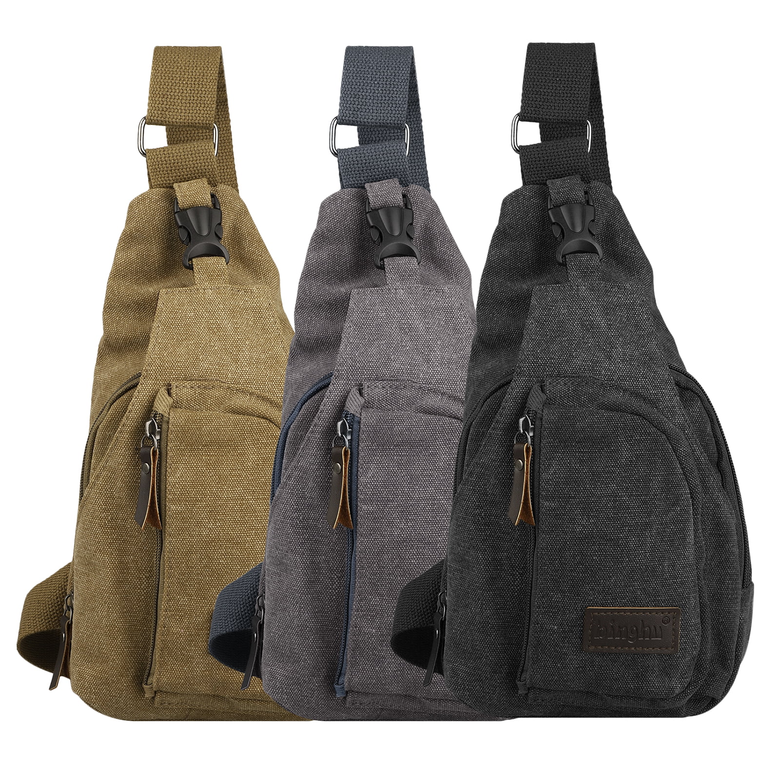 EEEkit - EEEKit Canvas Sling Bag - Small Messenger Bag Crossbody Backpack,Casual Sling ...