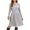 Gray, variant on WTOBBY Women's Casual Long-Sleeved Loose Solid-Color Dress - Simple and Comfortable Dress for Everyday Use, Featuring a Relaxed Fit and Pure Color Design,Army Green L