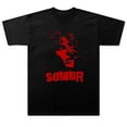 thumbnail image 2 of Sombr Shadow Pic 2025 Tour Merch Summer Unisex Short-sleeved T-shirt Fashion Printed Casual Stylish Design Tee, 2 of 3