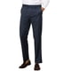 thumbnail image 4 of Pantalones de rayas INSPIRE CHIC para hombre, corte slim, pantalones formales de frente plano, 30 azul marino, 4 of 5