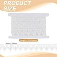 thumbnail image 2 of 1set 5 Yards Polyester Cross Lace Flower Wavy Ribbons for Cloth Making Decor White 1-3/8 inch(35mm), 2 of 9