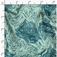 thumbnail image 2 of Soimoi Poly Canvas Green Fabric By the Yard - 56 Inch Wide - Tiger Animal Print Textile - Stylish and Trendy Patterns for Apparel Printed Fabric, 2 of 6
