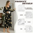 thumbnail image 5 of DISNIMO Deer Tree Snowflake Printed Nightgowns for Women Long Sleeve Nightshirts Long Soft Ladies Sleep Shirt Full Length House Dress, 3XL, 5 of 8