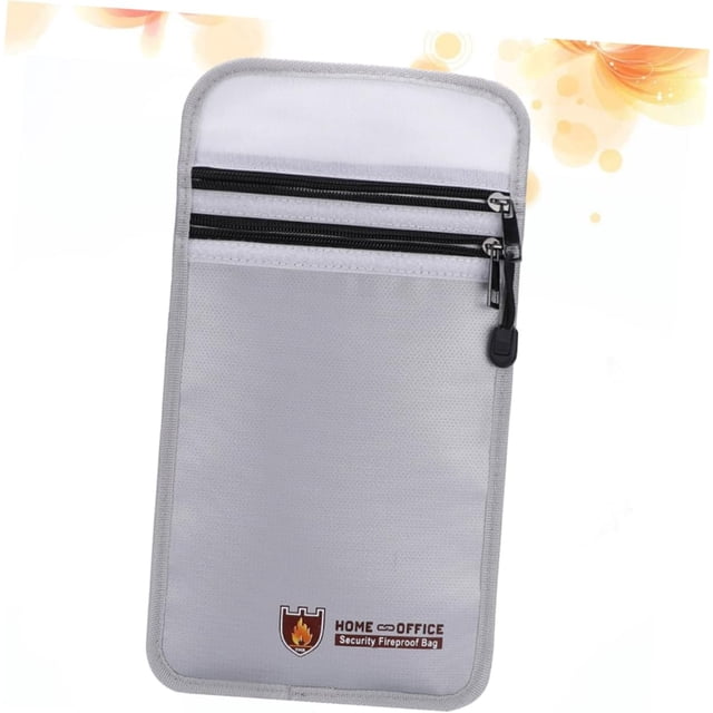 Bolsa bancaria ignífuga Organizadores de pasaportes Maletines Bolsa de dinero resistente al fuego Bolsa de efectivo con cremallera ignífuga Bolsa de cartera ignífuga Saco de correo con doble