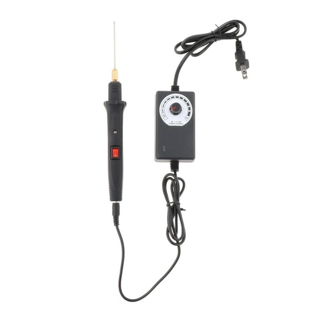 de espuma caliente eléctricos . UU. Herramientas de espuma de poliestireno Calor de poliestireno Acero inoxidable Cuchillo de interruptor + bolígrafo de 5 cm perfecl Cortador de espuma eléctrico